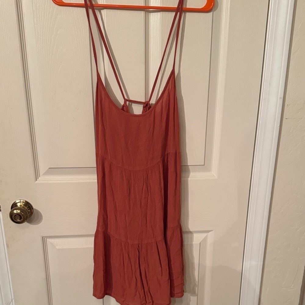 Roxy Terracotta Sleeveless Dress Medium